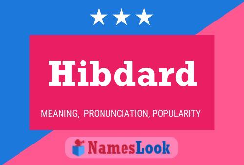 Póster del nombre Hibdard