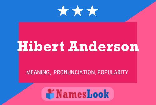 Póster del nombre Hibert Anderson