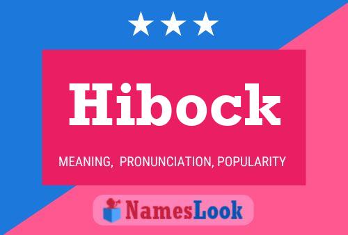 Póster del nombre Hibock