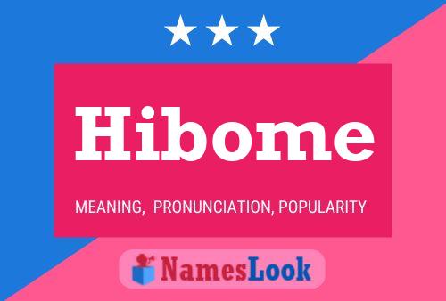 Póster del nombre Hibome