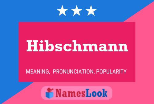 Póster del nombre Hibschmann