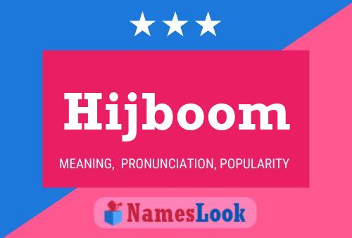 Póster del nombre Hijboom