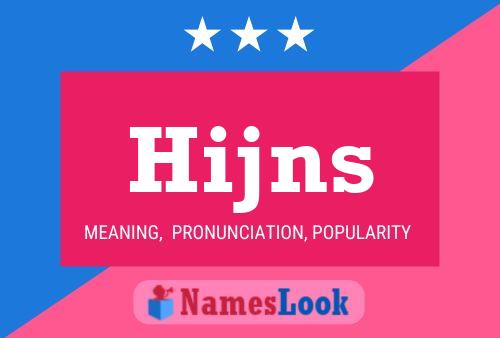 Póster del nombre Hijns