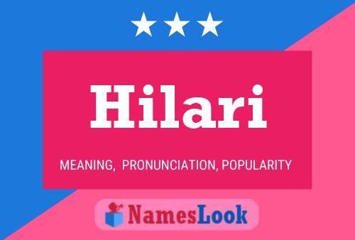 Póster del nombre Hilari