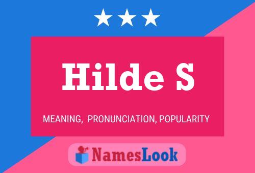 Póster del nombre Hilde S