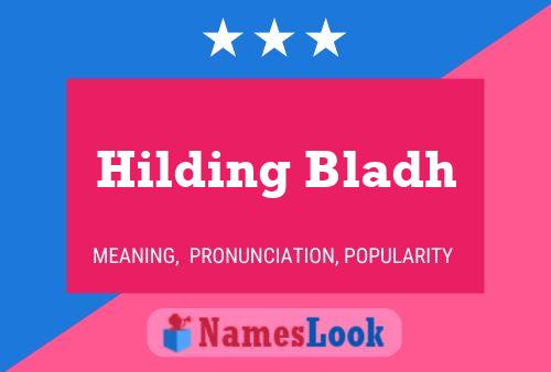 Póster del nombre Hilding Bladh