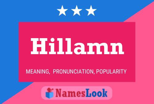 Póster del nombre Hillamn