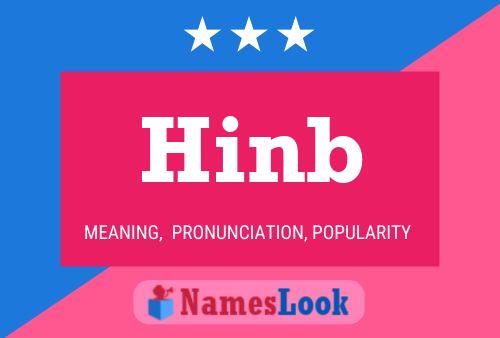 Póster del nombre Hinb