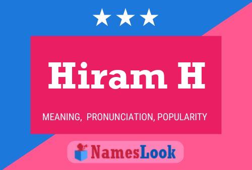 Póster del nombre Hiram H