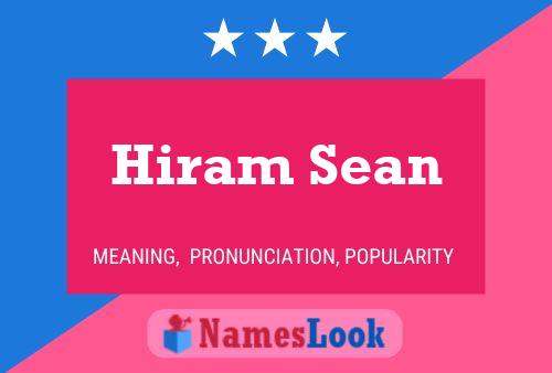 Póster del nombre Hiram Sean