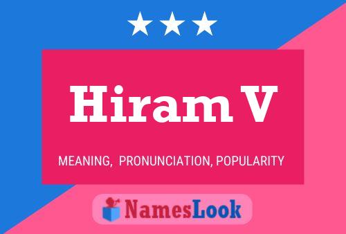 Póster del nombre Hiram V