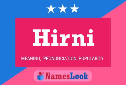 Póster del nombre Hirni