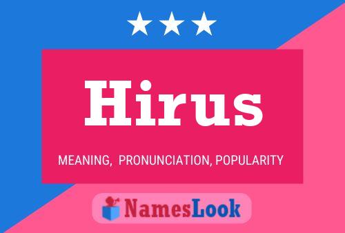 Póster del nombre Hirus