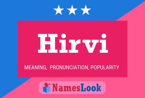 Póster del nombre Hirvi