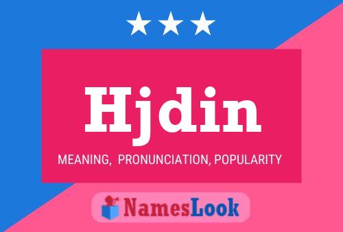 Póster del nombre Hjdin