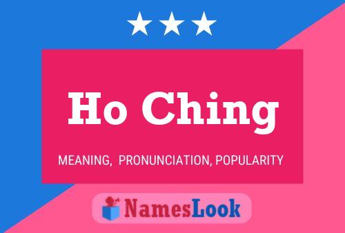 Póster del nombre Ho Ching