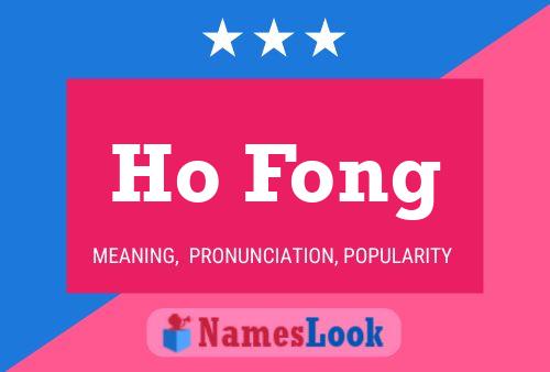 Póster del nombre Ho Fong