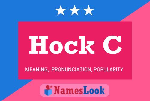 Póster del nombre Hock C