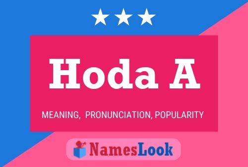 Póster del nombre Hoda A