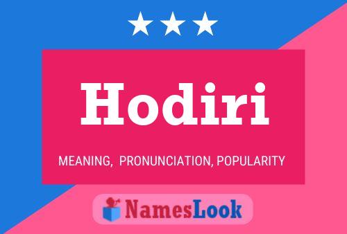 Póster del nombre Hodiri