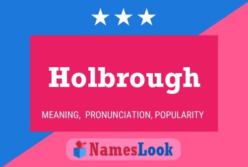 Póster del nombre Holbrough