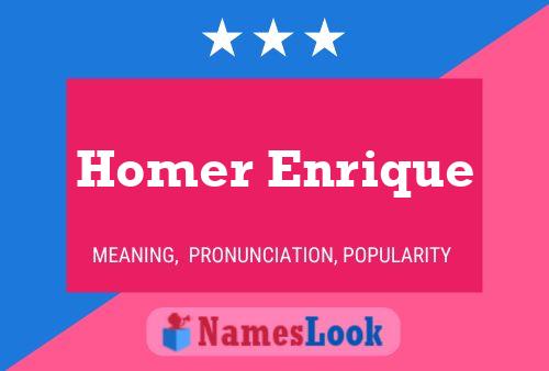 Póster del nombre Homer Enrique