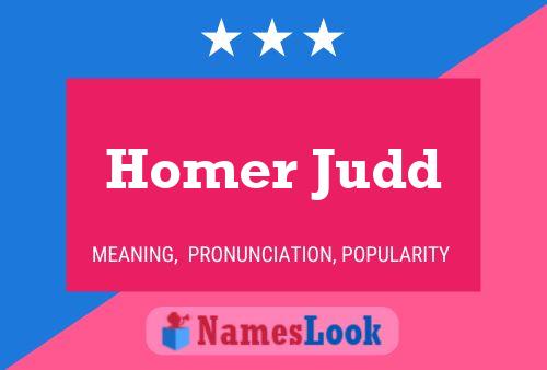 Póster del nombre Homer Judd