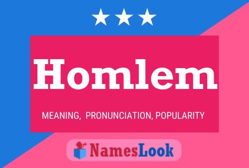 Póster del nombre Homlem