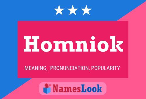 Póster del nombre Homniok