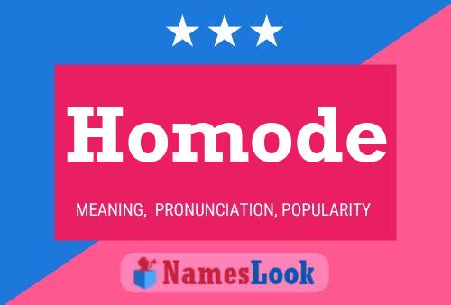 Póster del nombre Homode