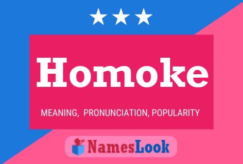 Póster del nombre Homoke