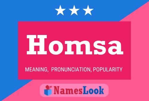 Póster del nombre Homsa