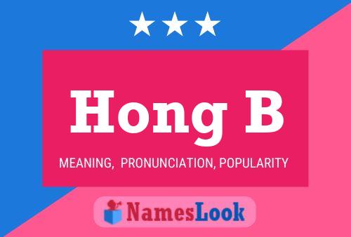 Póster del nombre Hong B