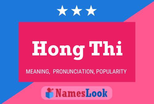 Póster del nombre Hong Thi