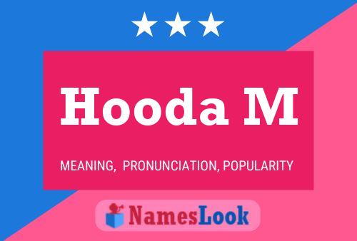 Póster del nombre Hooda M