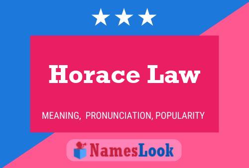 Póster del nombre Horace Law