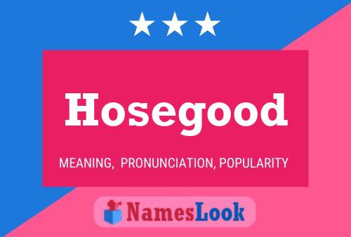 Póster del nombre Hosegood