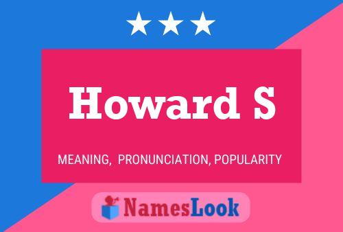 Póster del nombre Howard S