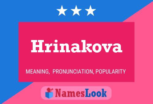 Póster del nombre Hrinakova