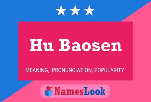 Póster del nombre Hu Baosen