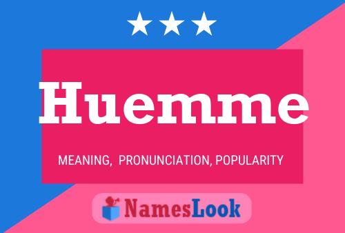 Póster del nombre Huemme