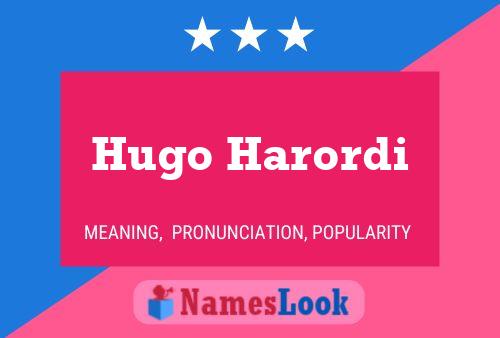 Póster del nombre Hugo Harordi