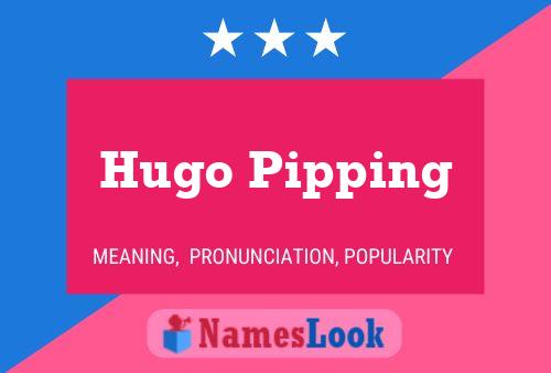 Póster del nombre Hugo Pipping