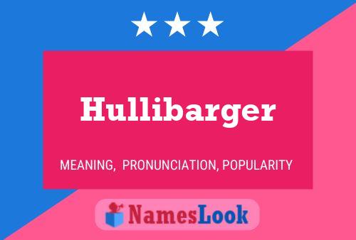 Póster del nombre Hullibarger