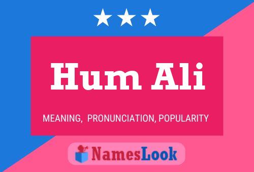 Póster del nombre Hum Ali