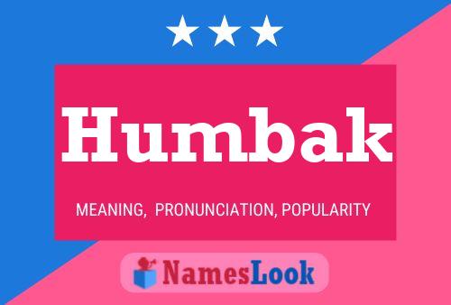 Póster del nombre Humbak