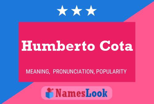 Póster del nombre Humberto Cota