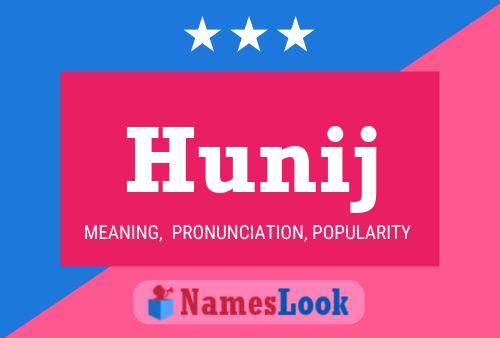 Póster del nombre Hunij