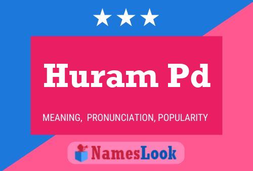 Póster del nombre Huram Pd