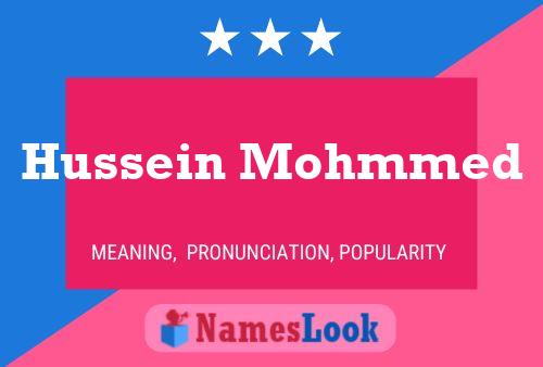 Póster del nombre Hussein Mohmmed